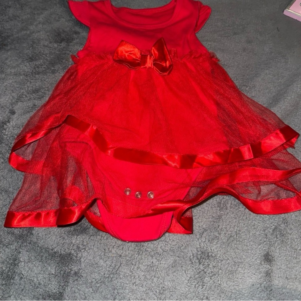Red Baby Dress with Bow